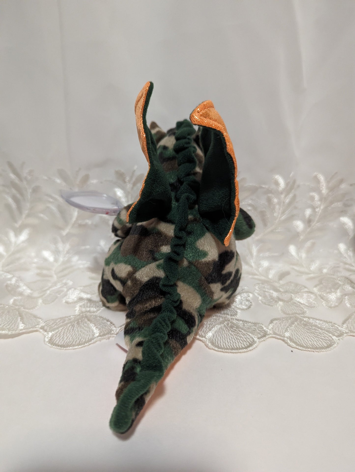 Ty Beanie Baby - Razor The Camouflage Dragon (6in) - Vintage Beanies Canada