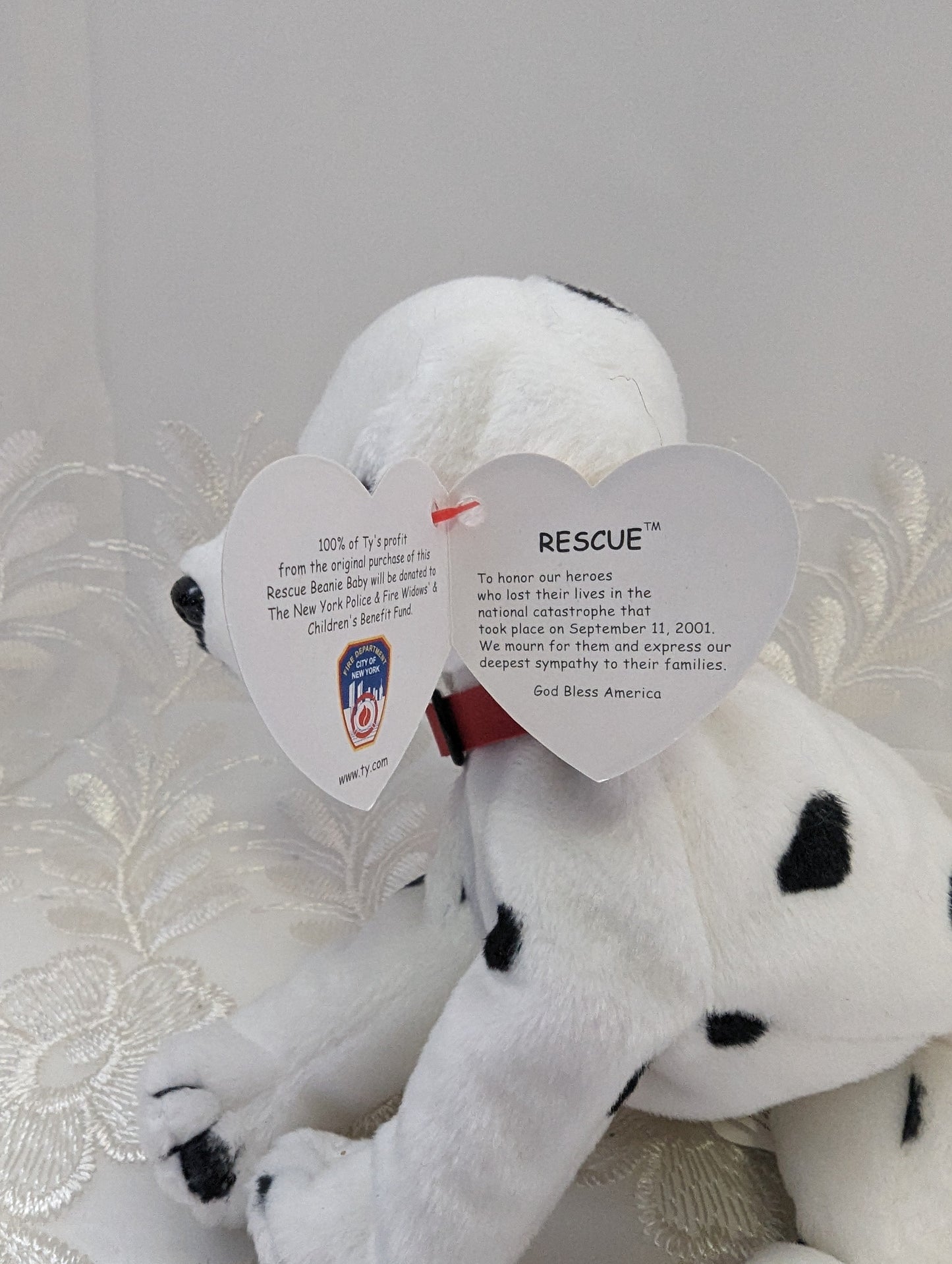 Ty Beanie Baby - Rescue The Dalmatian Dog (5.5in) - Vintage Beanies Canada