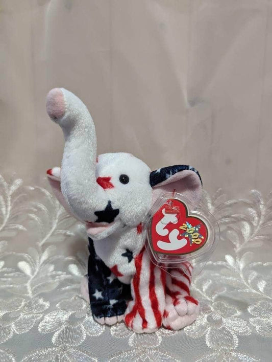 Ty Beanie Baby - Righty 2000 The Elephant (7in) - Vintage Beanies Canada