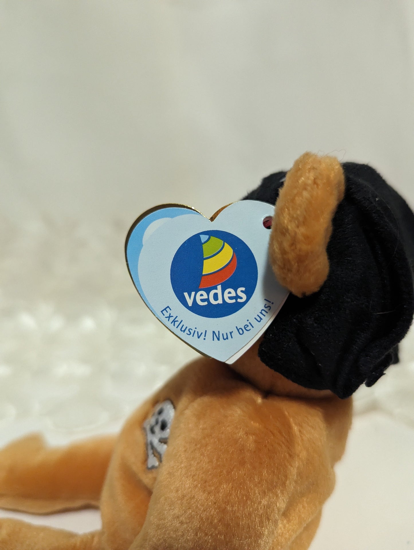 Ty Beanie Baby - Roger the Pirate Bear - Vedes Germany Excl (8.5 in) - Vintage Beanies Canada