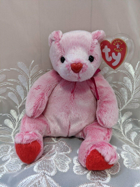 Ty Beanie Baby - Romance The Pink Valentine's Bear (6in) - Vintage Beanies Canada