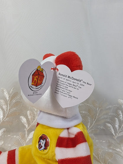 Ty Beanie Baby - Ronald McDonald The Bear *Very Rare* Convention Exclusive (8in) - Vintage Beanies Canada