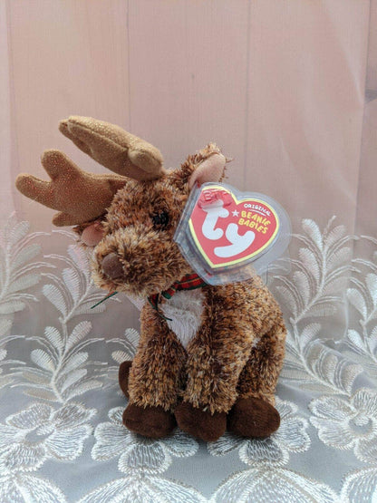 Ty Beanie Baby - Rooftop The Reindeer (7in) - Vintage Beanies Canada