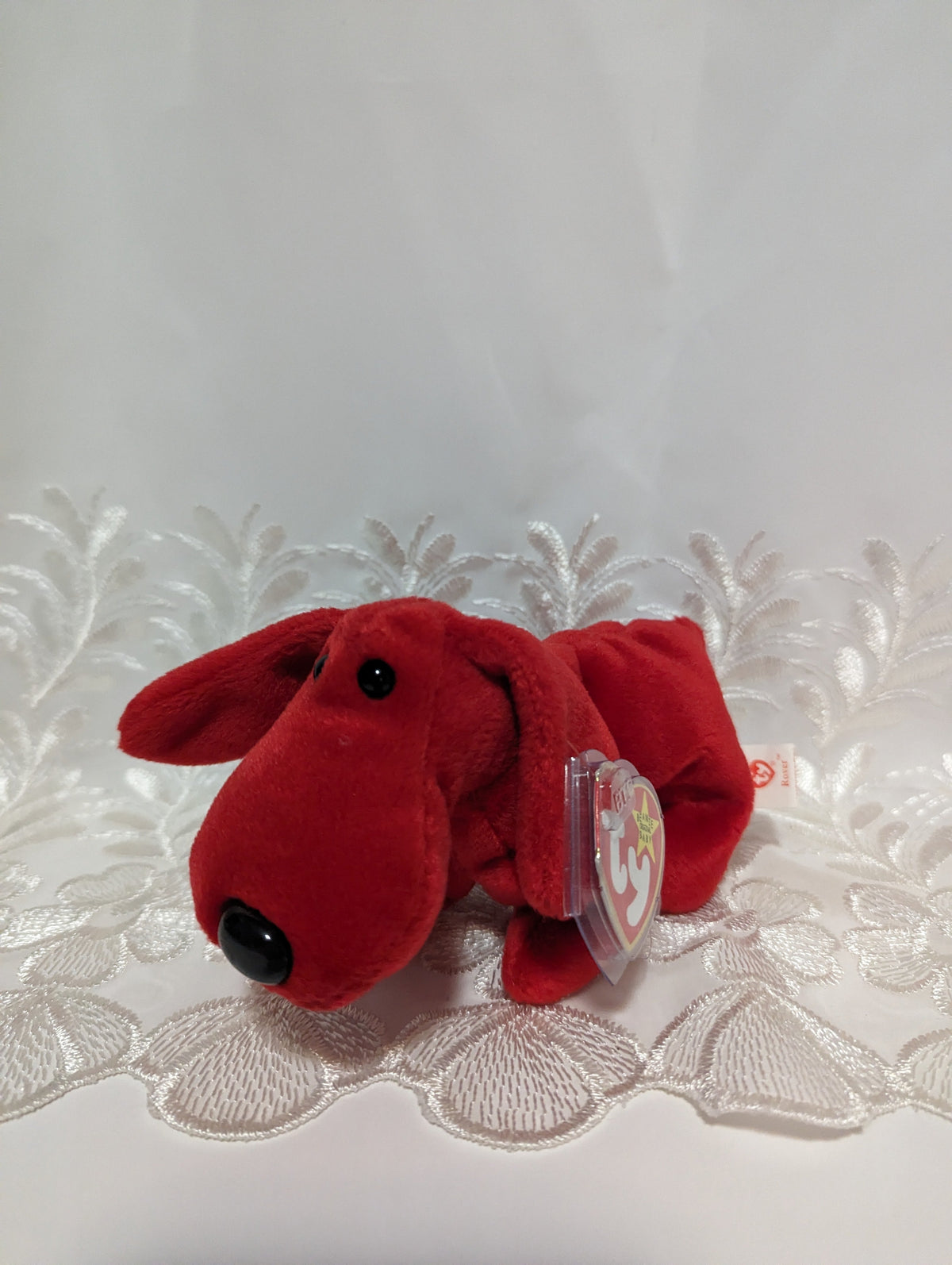 Ty Beanie Baby - Rover the Red Dog (6in) - Vintage Beanies Canada