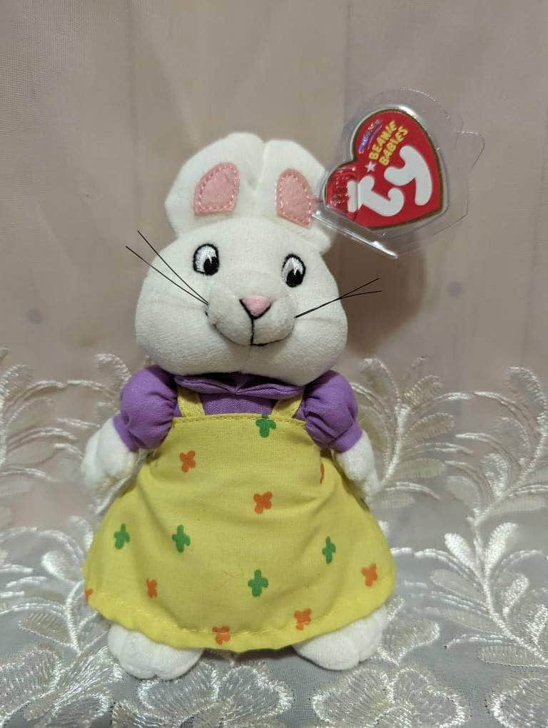 Ty Beanie Baby - Ruby The Bunny From The Children's TV Show Max and Ruby (7in) - Vintage Beanies Canada