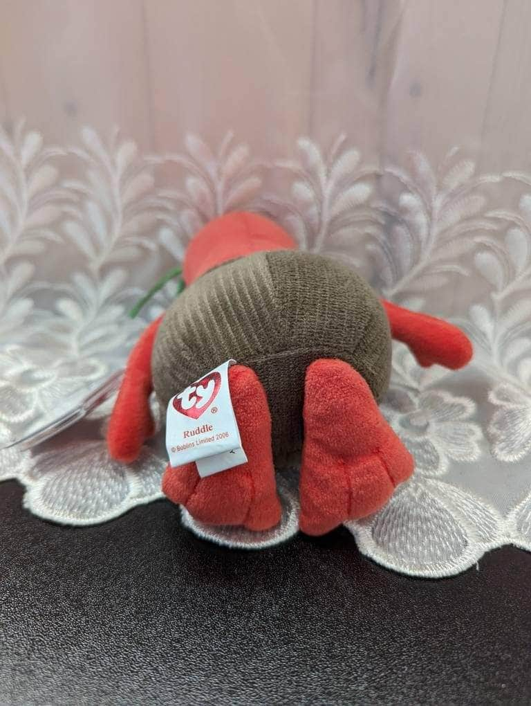 Ty Beanie Baby - Ruddle The Red Boblin From The Tv Show Boblins (6in) - Vintage Beanies Canada