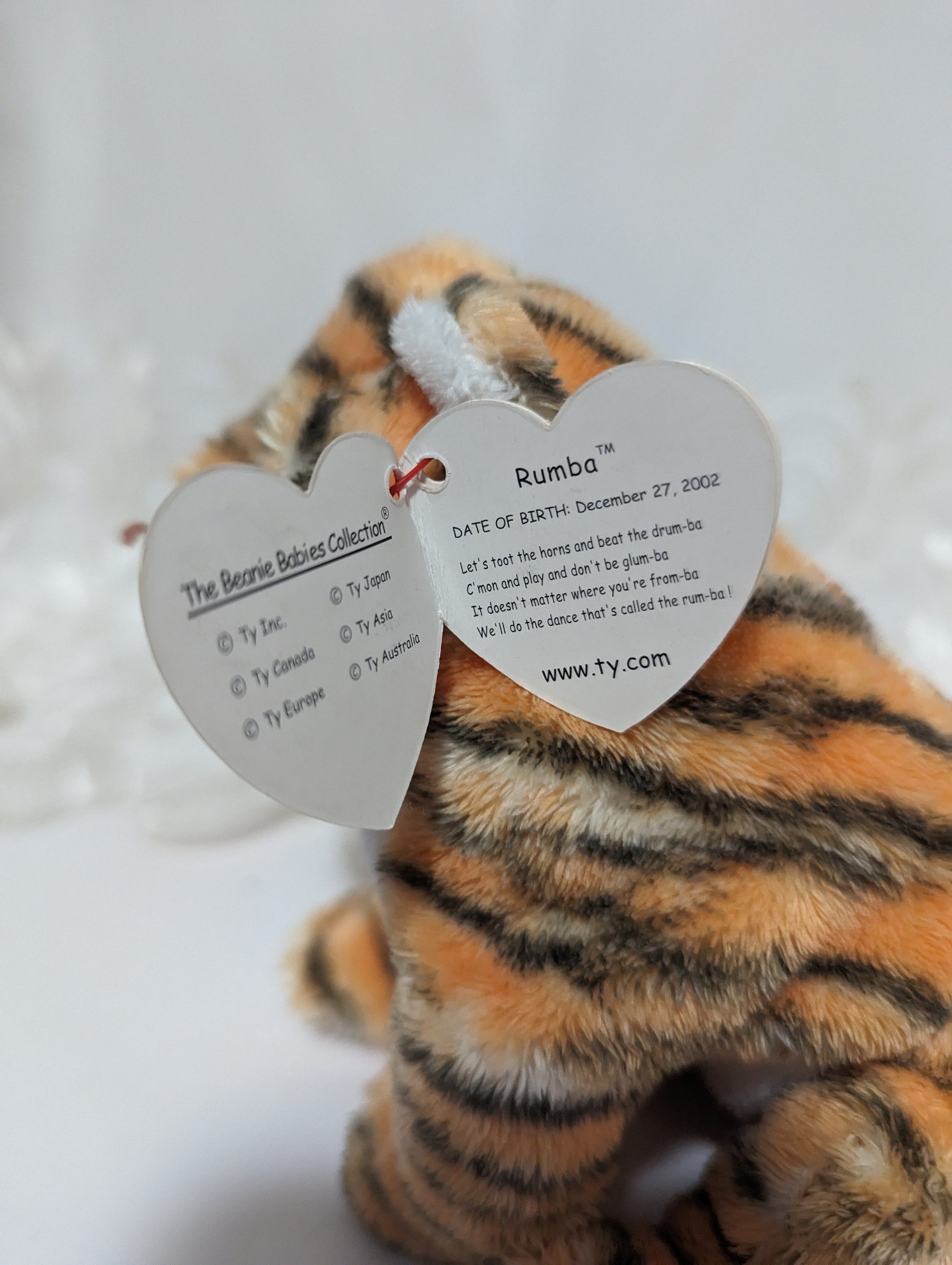 Ty Beanie Baby - Rumba The Tiger (6in) - Vintage Beanies Canada