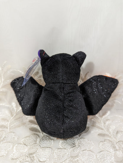 Ty Beanie Baby - Scarem The Black Halloween Bat With Orange Wings (5in) - Vintage Beanies Canada