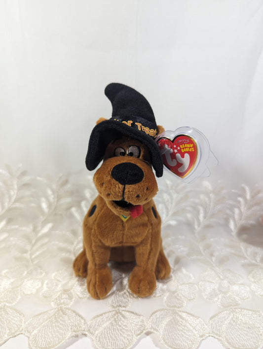 Ty Beanie Baby - Scooby - Doo the Dog with Halloween Witch Hat (7in) - Vintage Beanies Canada