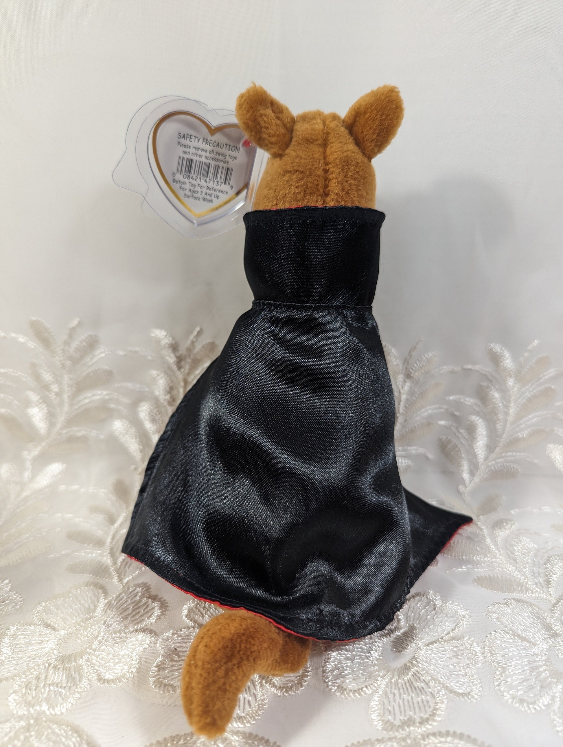 Ty Beanie Baby - Scooby - Doo the Dog with Vampire Cape (7in) - Vintage Beanies Canada