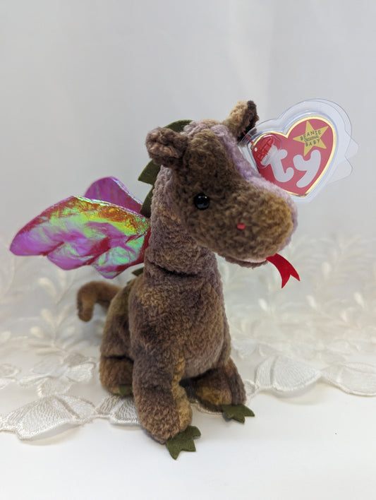 Ty Beanie Baby - Scorch The Dragon (7in) - Vintage Beanies Canada