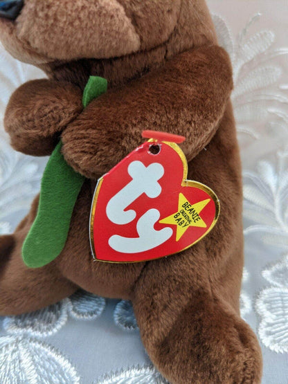 Ty Beanie Baby - Seaweed The Otter (6in) - Vintage Beanies Canada
