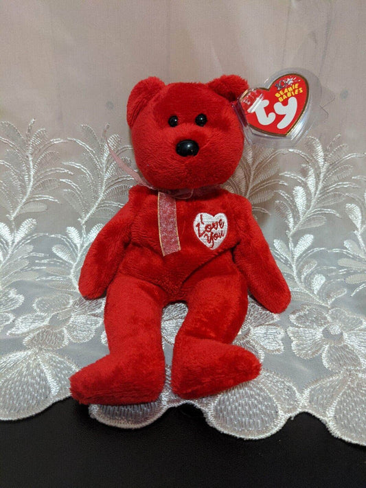 Ty Beanie Baby - Secret The Red Valentine's Day Bear (8.5in) - Vintage Beanies Canada