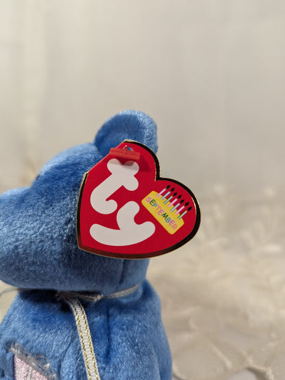 Ty Beanie Baby - September the Birthday Bear With Party Hat (9in) - Vintage Beanies Canada