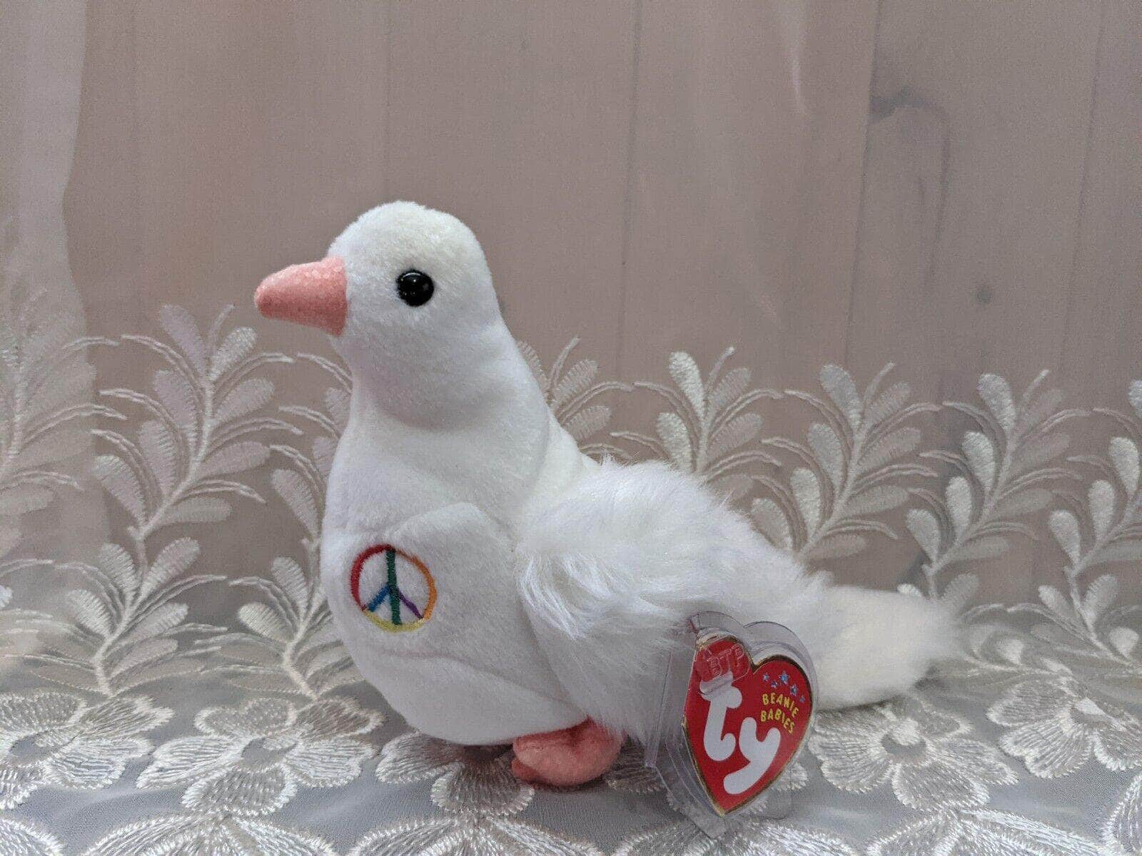 Ty Beanie Baby - Serenity The Peace Dove (5.5in) - Vintage Beanies Canada