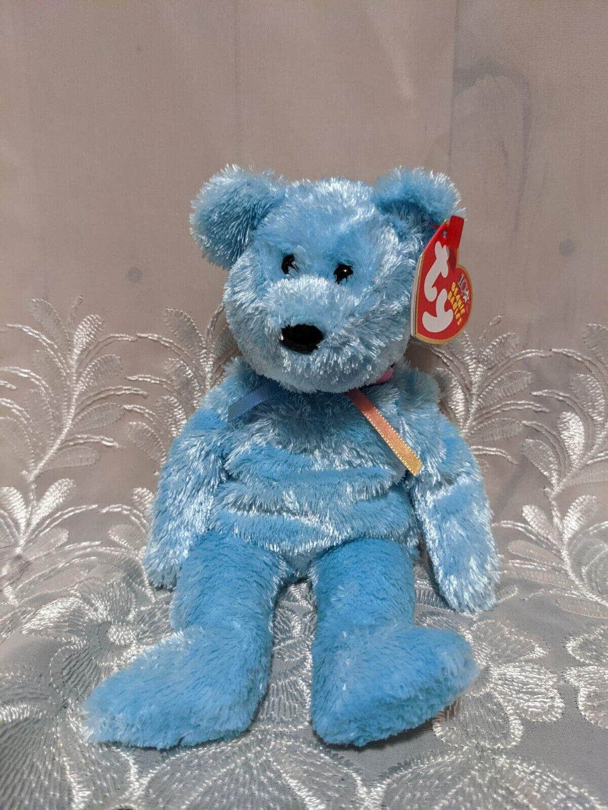 Ty Beanie Baby - Sherbet The Blue Bear (8.5in) - Vintage Beanies Canada