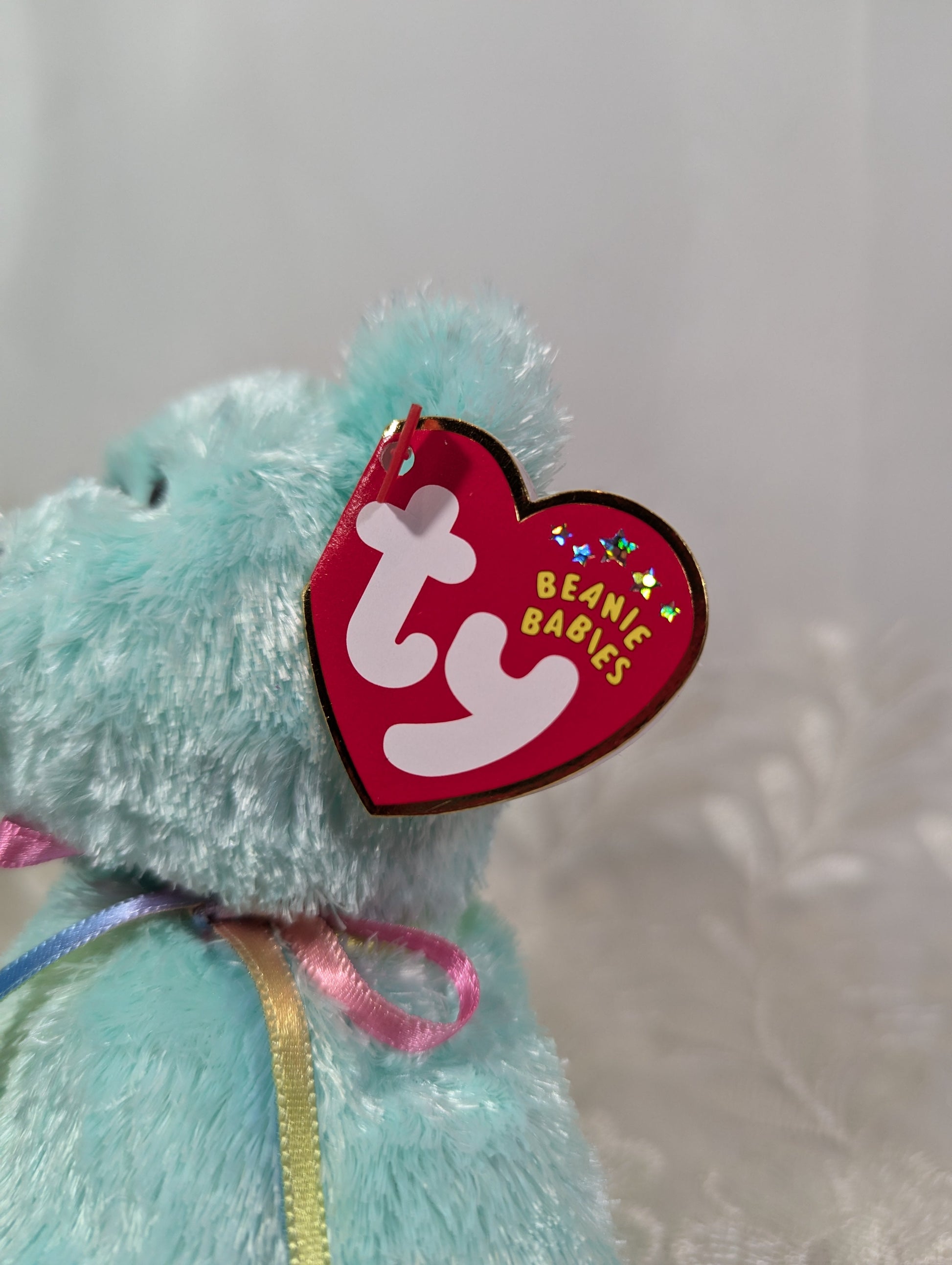 Ty Beanie Baby - Sherbet The Turquoise Bear (8.5in) - Vintage Beanies Canada