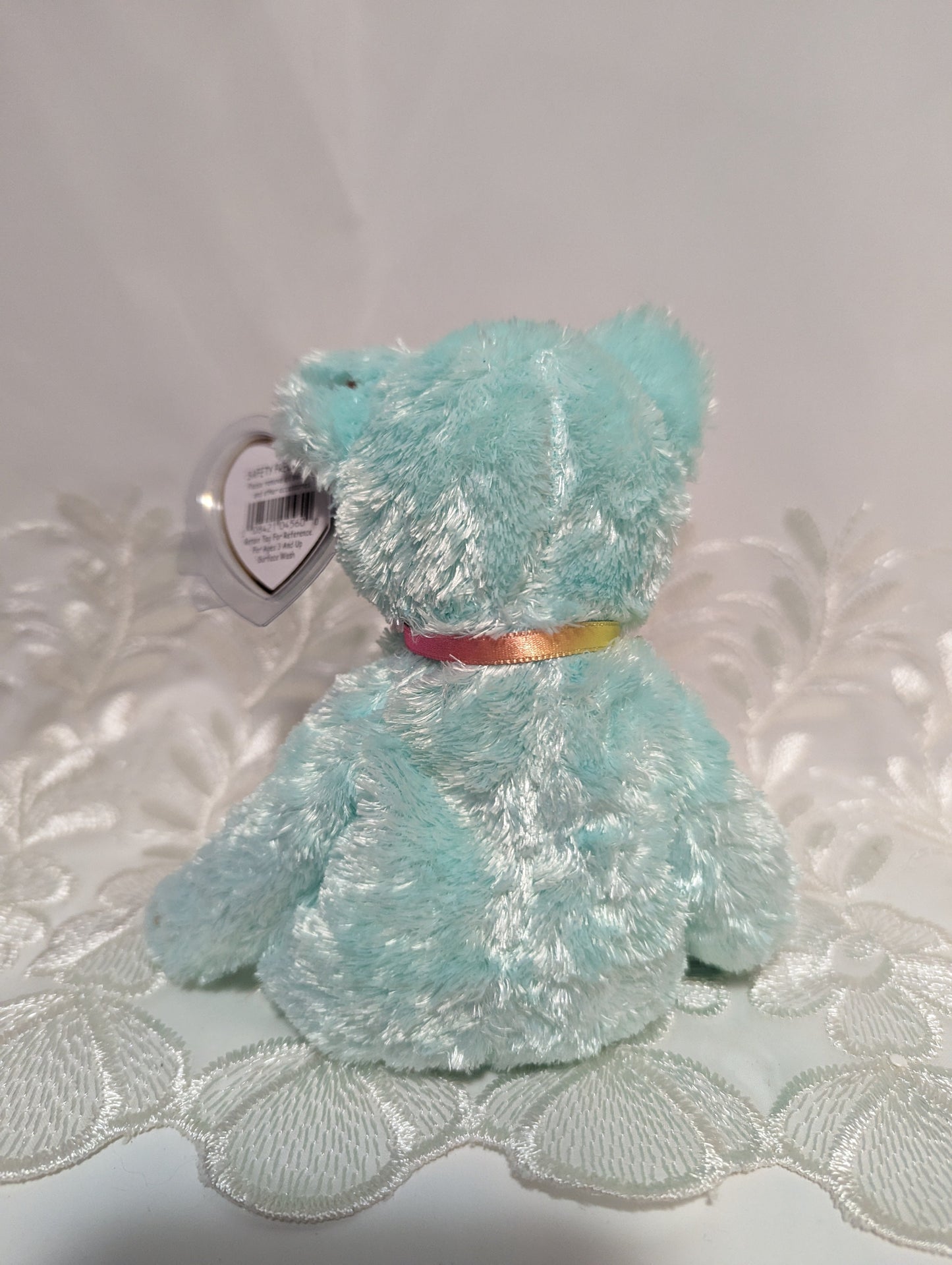 Ty Beanie Baby - Sherbet The Turquoise Bear (8.5in) Non-mint Tush Tag - Vintage Beanies Canada