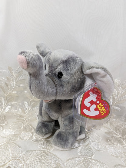 Ty Beanie Baby - Shocks the Elephant (6in) - Vintage Beanies Canada