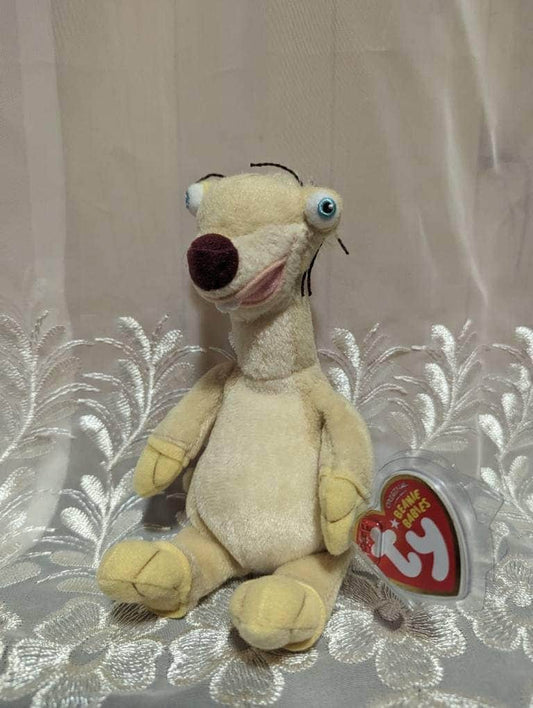 Ty Beanie Baby - Sid The Sloth From The Movie Ice Age - *Rare* (7in) - Vintage Beanies Canada