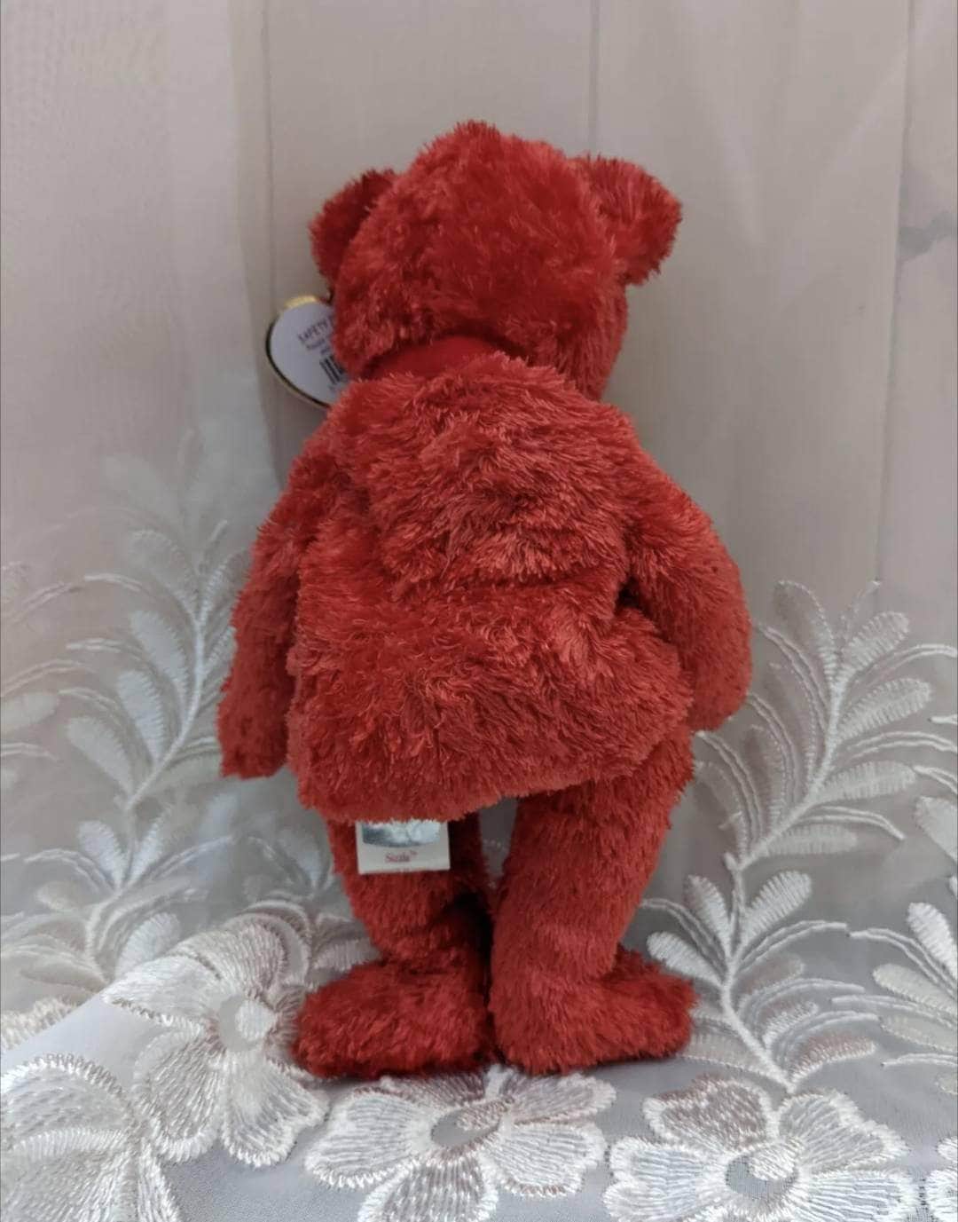 Ty Beanie Baby - Sizzle The Red Fuzzy Bear (8.5 in) - Vintage Beanies Canada