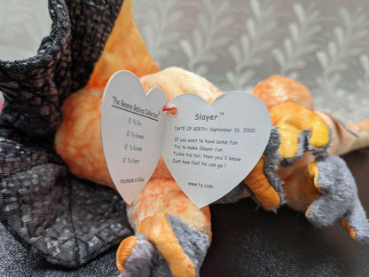 Ty Beanie Baby - Slayer The Frilled Lizard Dragon (9.5in) - Vintage Beanies Canada