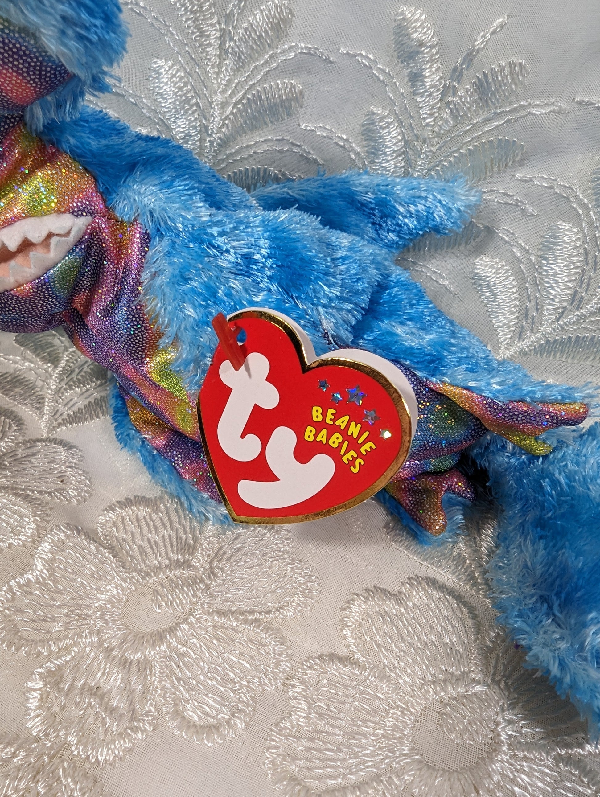 Ty Beanie Baby - Sledge The Shark (9in) - Vintage Beanies Canada