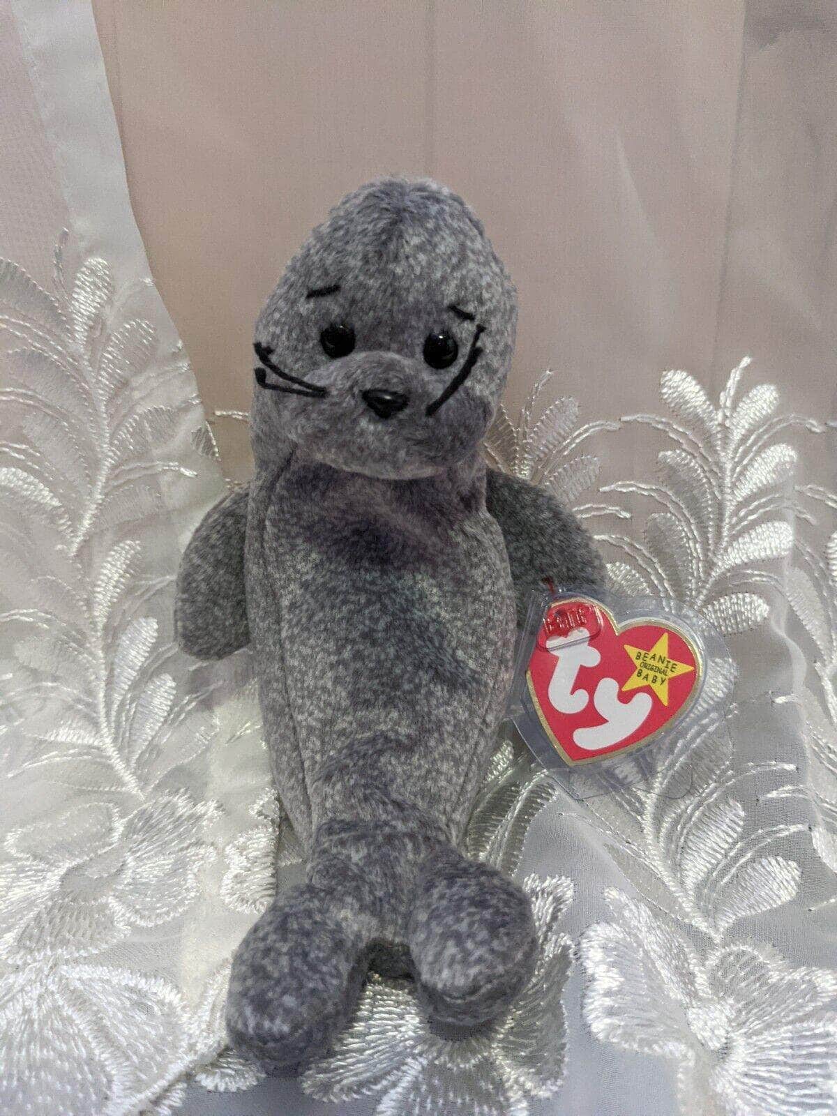 Ty Beanie Baby - Slippery The Seal (7in) - Vintage Beanies Canada
