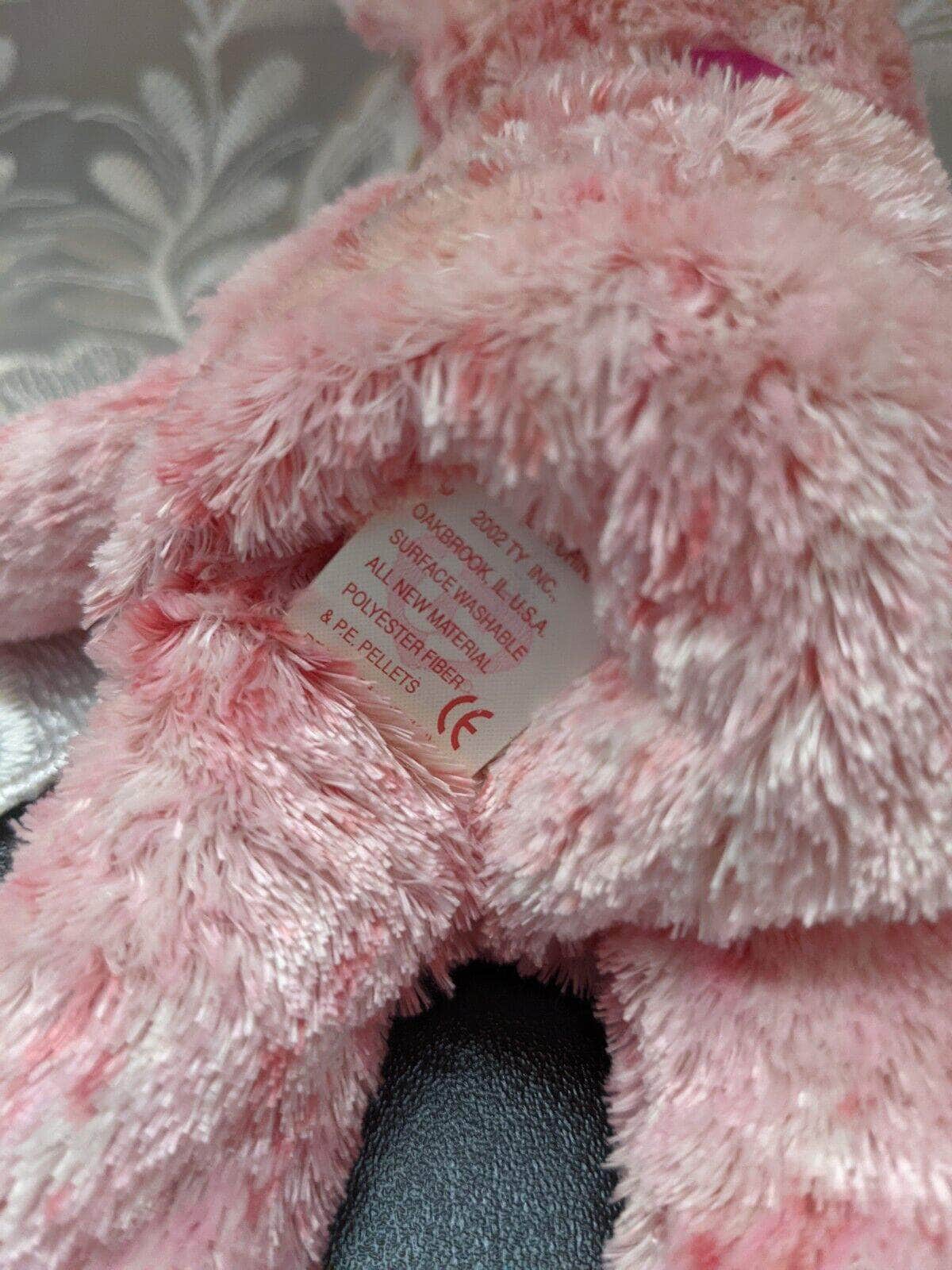 Ty Beanie Baby - Smitten Pink Bear (8.5in) Black Nose - Vintage Beanies Canada