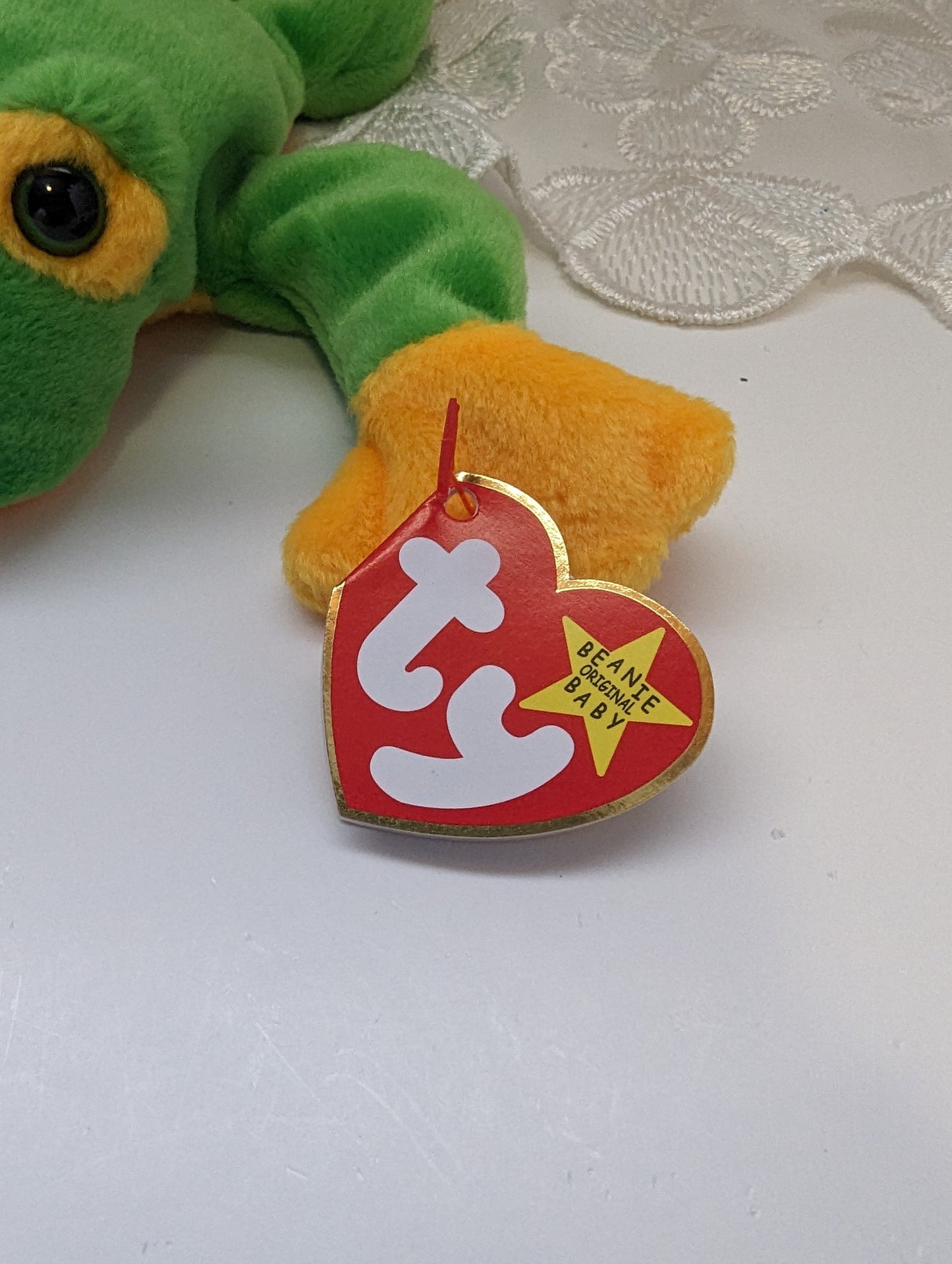 Ty Beanie Baby - Smoochy The Frog (8in) - Vintage Beanies Canada