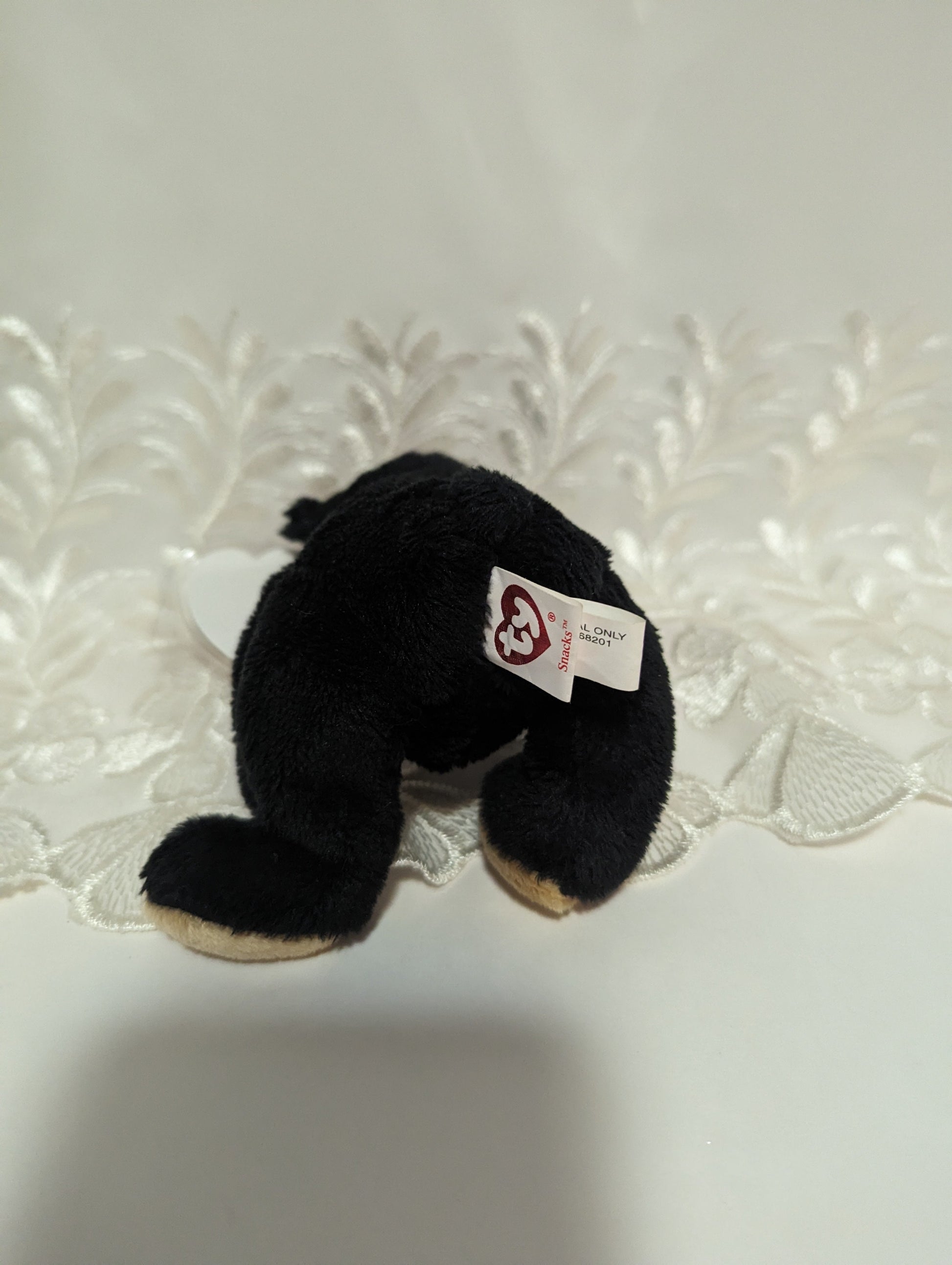 Ty Beanie Baby - Snacks The Adorable Black Bear (5in) - Vintage Beanies Canada