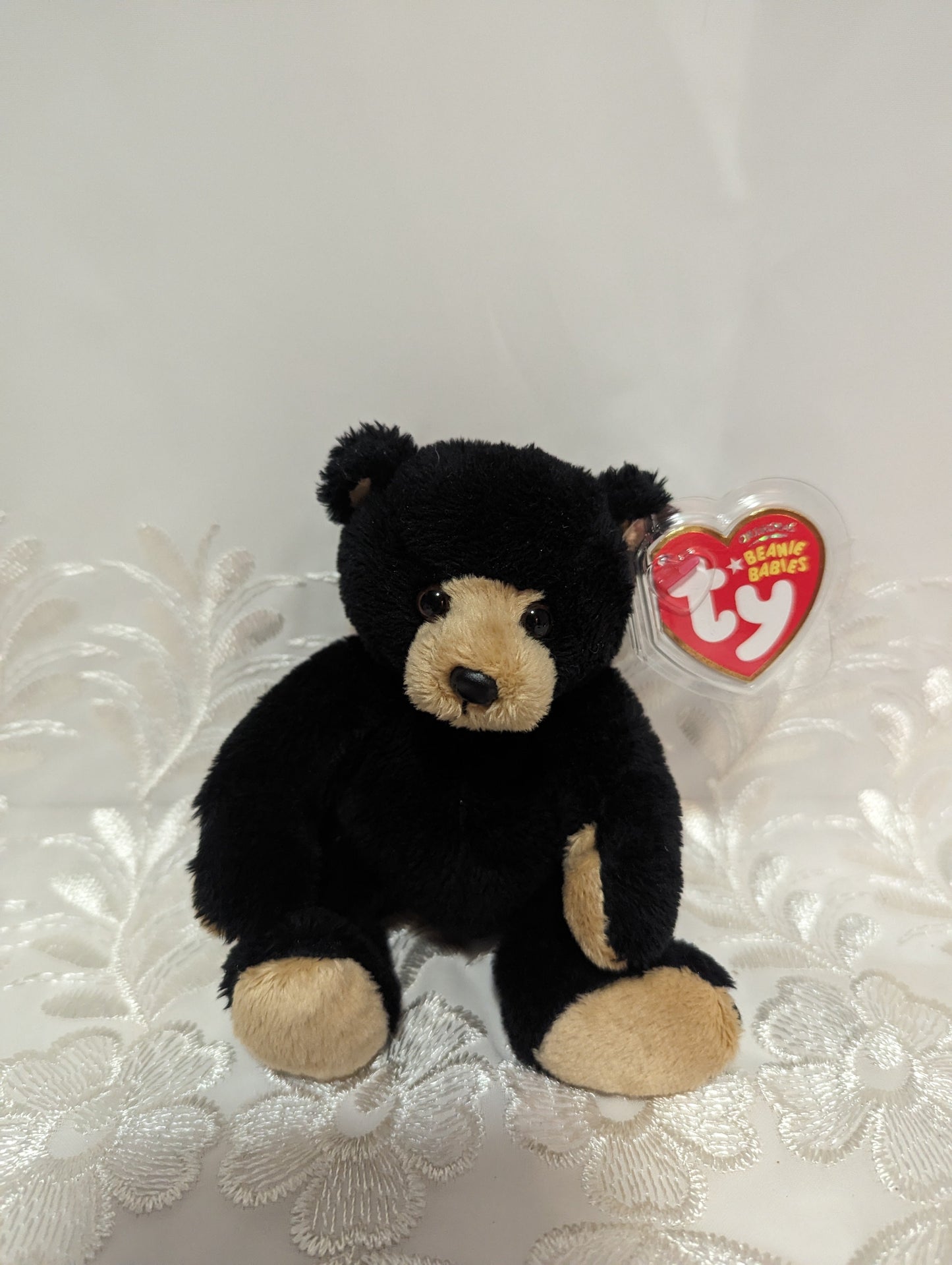 Ty Beanie Baby - Snacks The Adorable Black Bear (5in) - Vintage Beanies Canada