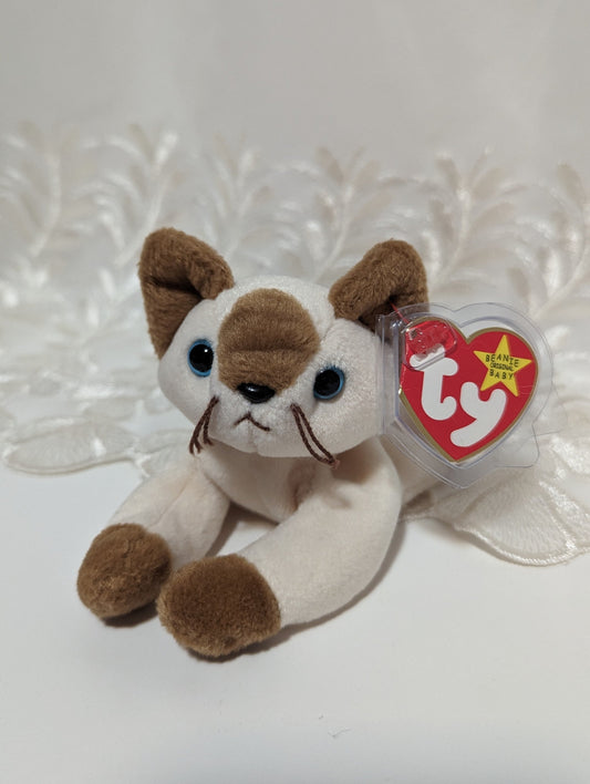 Ty Beanie Baby - Snip The Siamese Cat (8in) - Vintage Beanies Canada