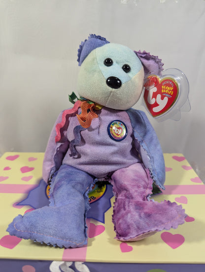 Ty Beanie Baby - Snips The Bear Plus Memory Box (8.5in) - Vintage Beanies Canada