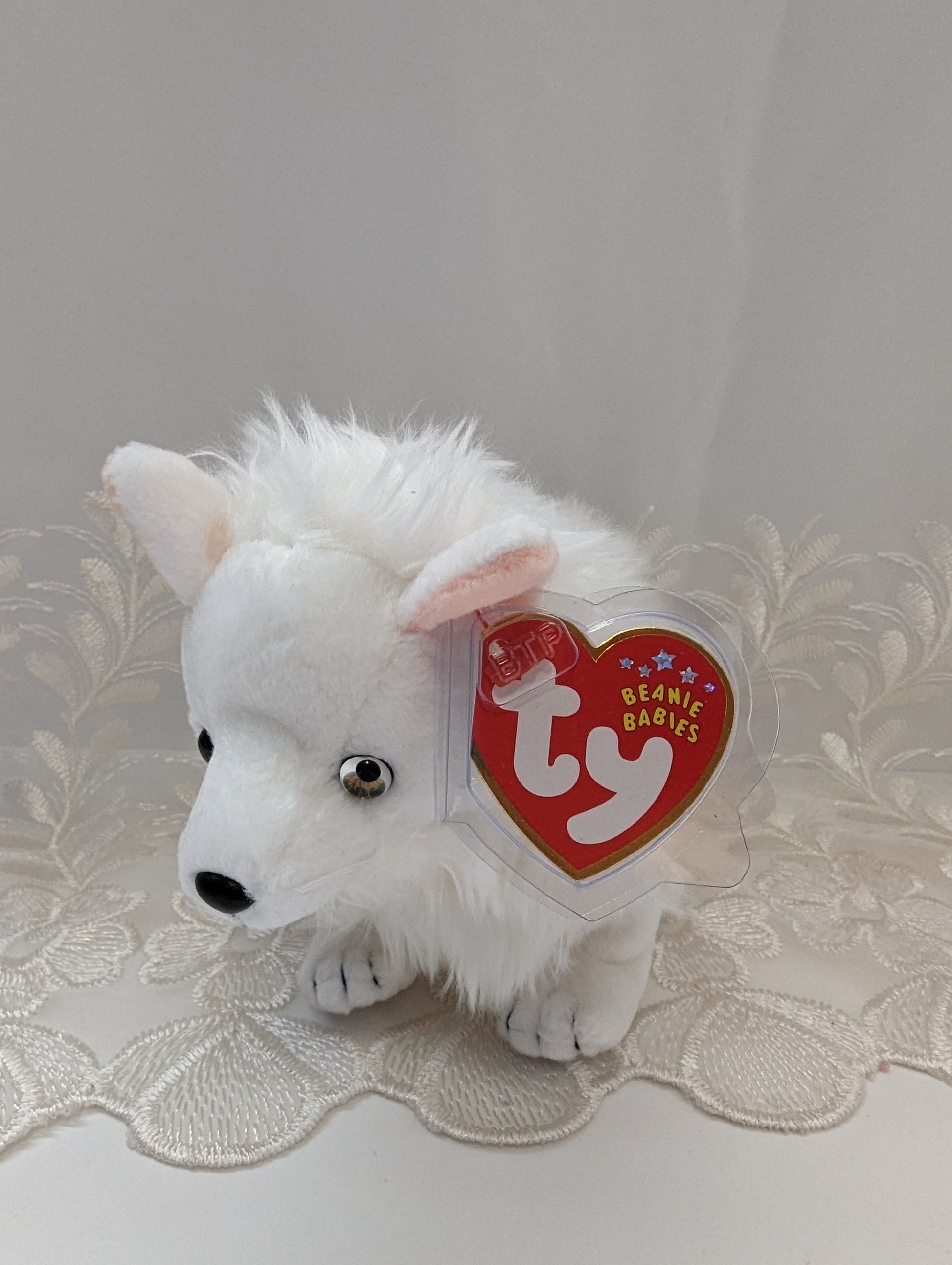 Ty Beanie Baby- Snocap The Arctic Wolf (9in) - Vintage Beanies Canada