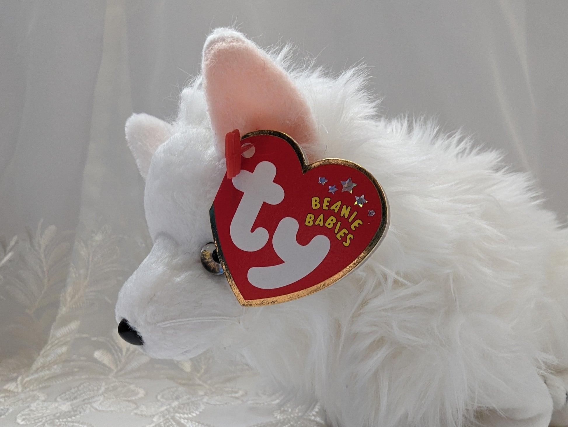 Ty Beanie Baby- Snocap The Arctic Wolf (9in) - Vintage Beanies Canada