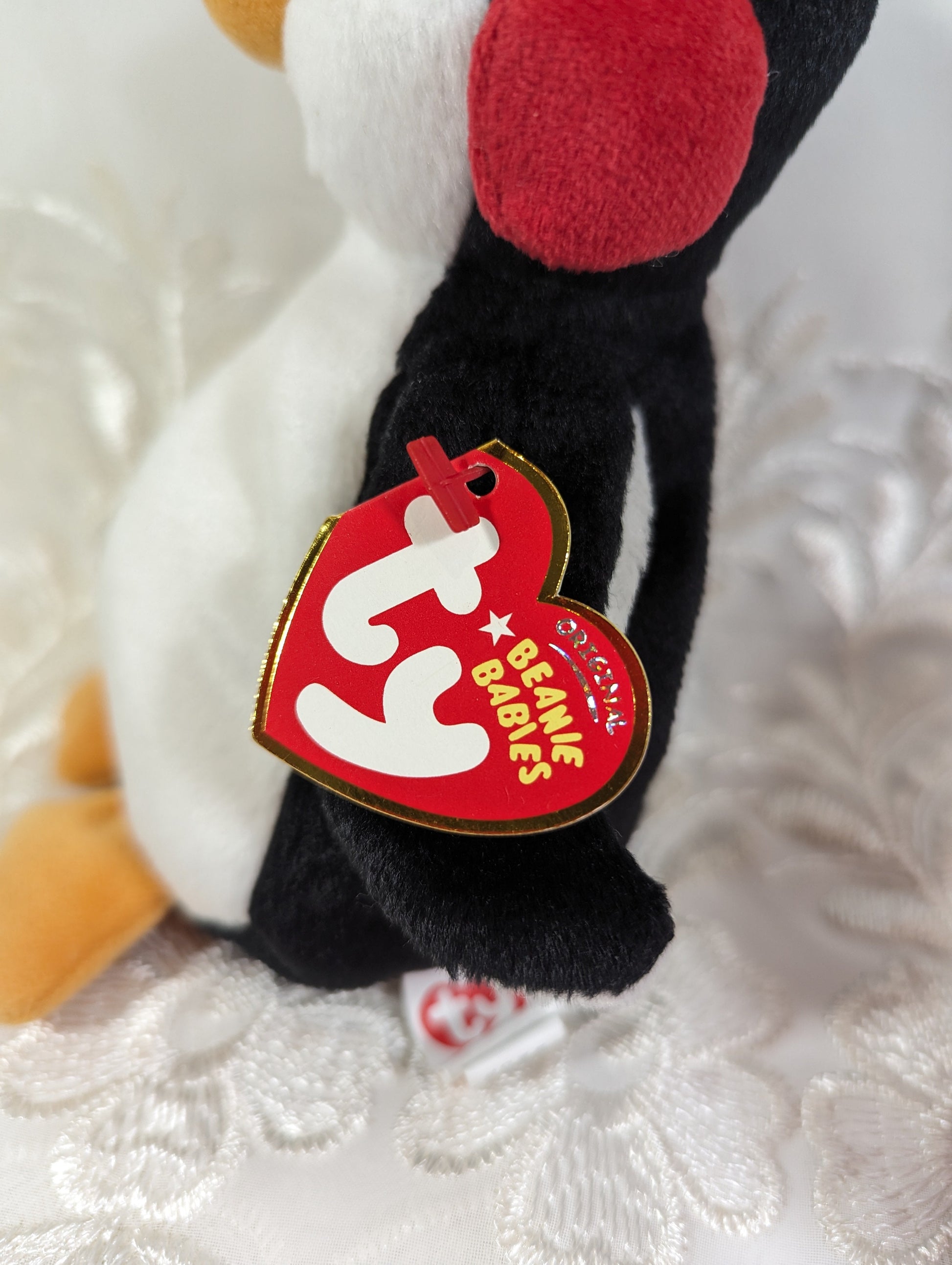 Ty Beanie Baby - Snowbank the penguin (6in) - Vintage Beanies Canada