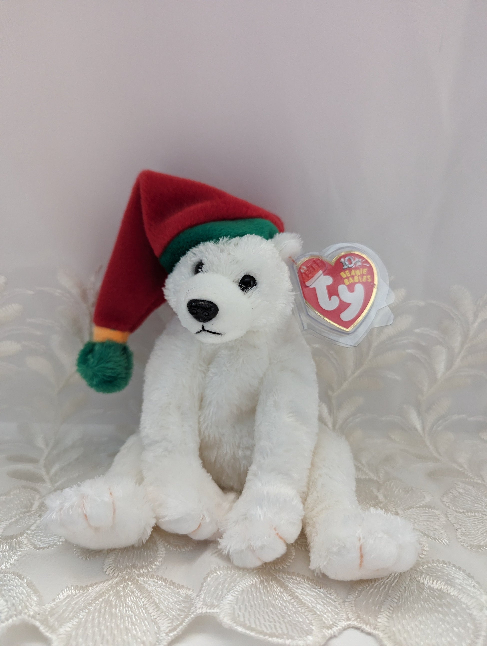 Ty Beanie Baby - Snowdrift The Polar Bear (8in) Near Mint - Vintage Beanies Canada