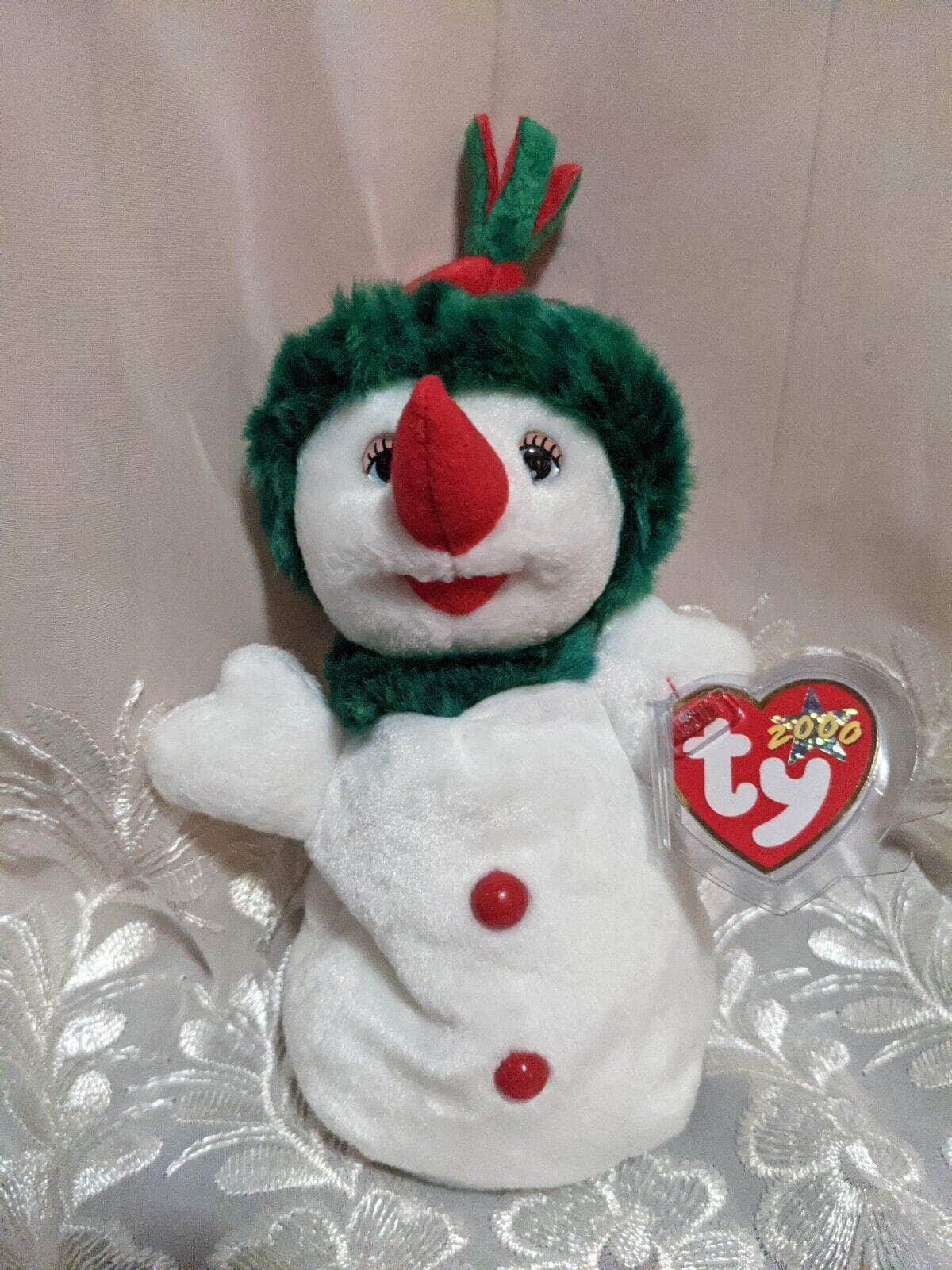 Ty Beanie Baby - Snowgirl The Snowman (8.5in) - Vintage Beanies Canada