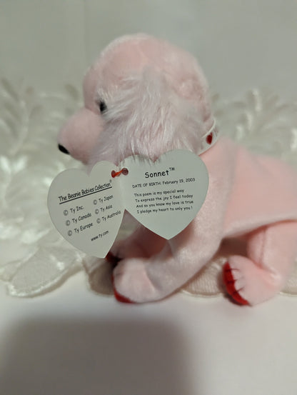Ty Beanie Baby - Sonnet The Valentine's Day Dog (7in) - Vintage Beanies Canada