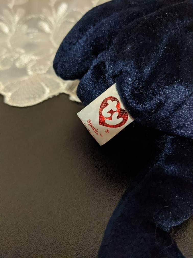 Ty Beanie Baby - Sparks The New Year's Eve Bear - UK Exclusive (8.5) - Vintage Beanies Canada