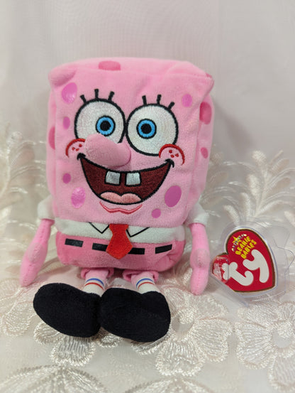 Ty Beanie Baby - Spongebob Pinkpants (8 In) Creased tag - Vintage Beanies Canada