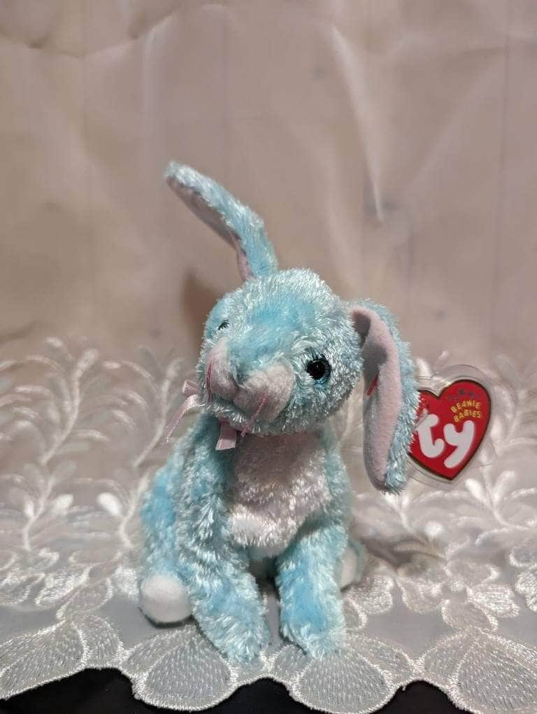 Ty Beanie Baby - Spring The Blue Bunny Rabbit (7in) - Vintage Beanies Canada