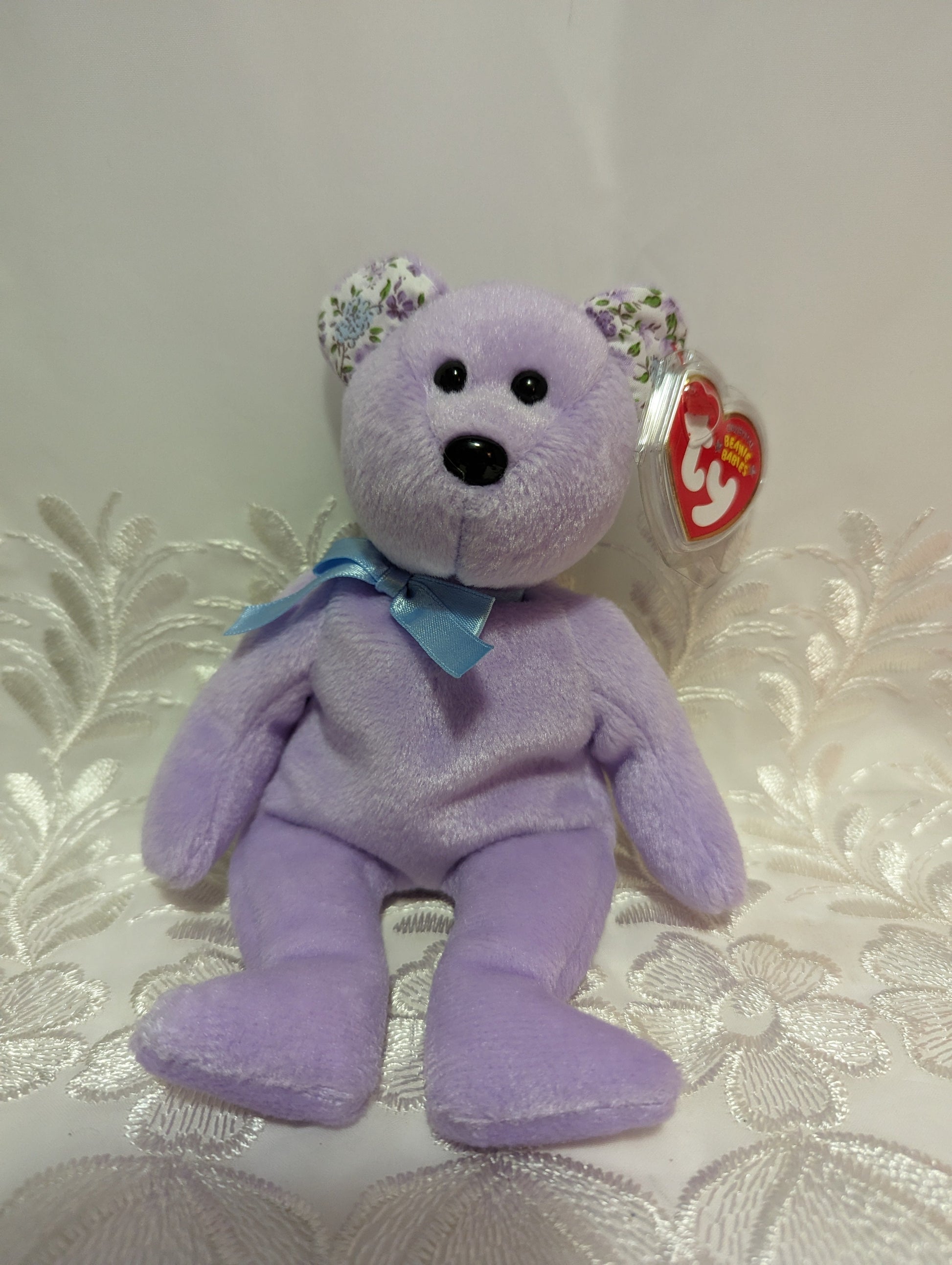 Ty Beanie Baby - Springer The Purple Bear (8.5in) - Vintage Beanies Canada