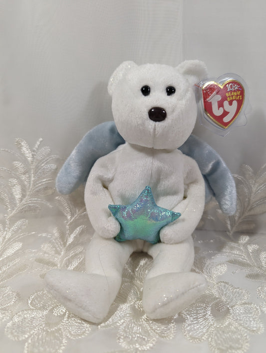 Ty Beanie Baby - Star The Bear With Blue Star (8.5 in) *Rare* - Vintage Beanies Canada