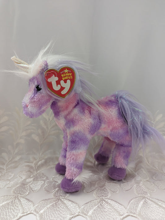 Ty Beanie Baby - Stargazer The Purple And Pink Unicorn (7.5in) Near Mint Tag - Vintage Beanies Canada