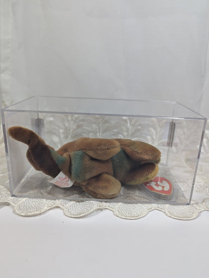 Ty Beanie Baby - Steg The Stegosaurus (8 in) AUTHENTICATED Third Gen *Rare* - Vintage Beanies Canada