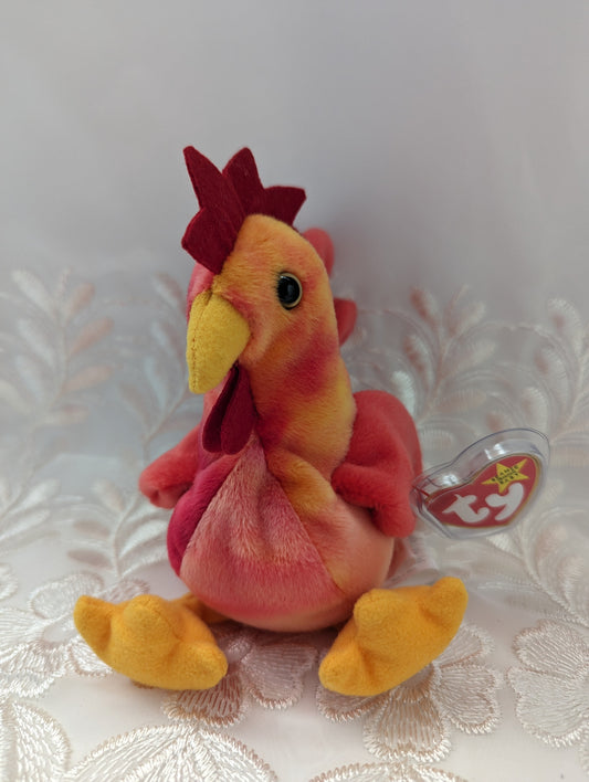 Ty Beanie Baby - Strut The Rooster (6in) - Vintage Beanies Canada