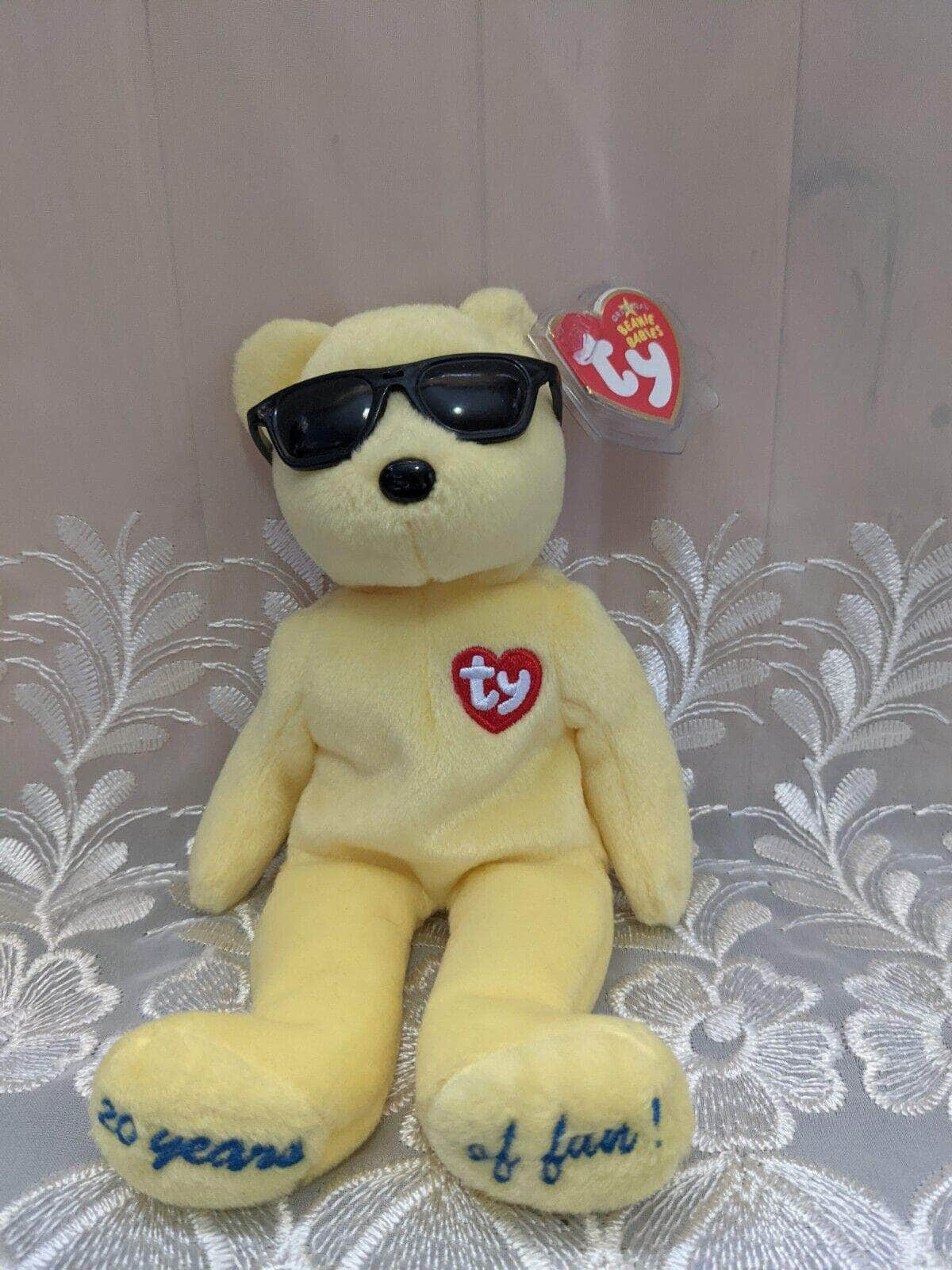 Ty Beanie Baby - Summertime Fun The Yellow Bear - Los Angeles Tradeshow Exclusive - Vintage Beanies Canada