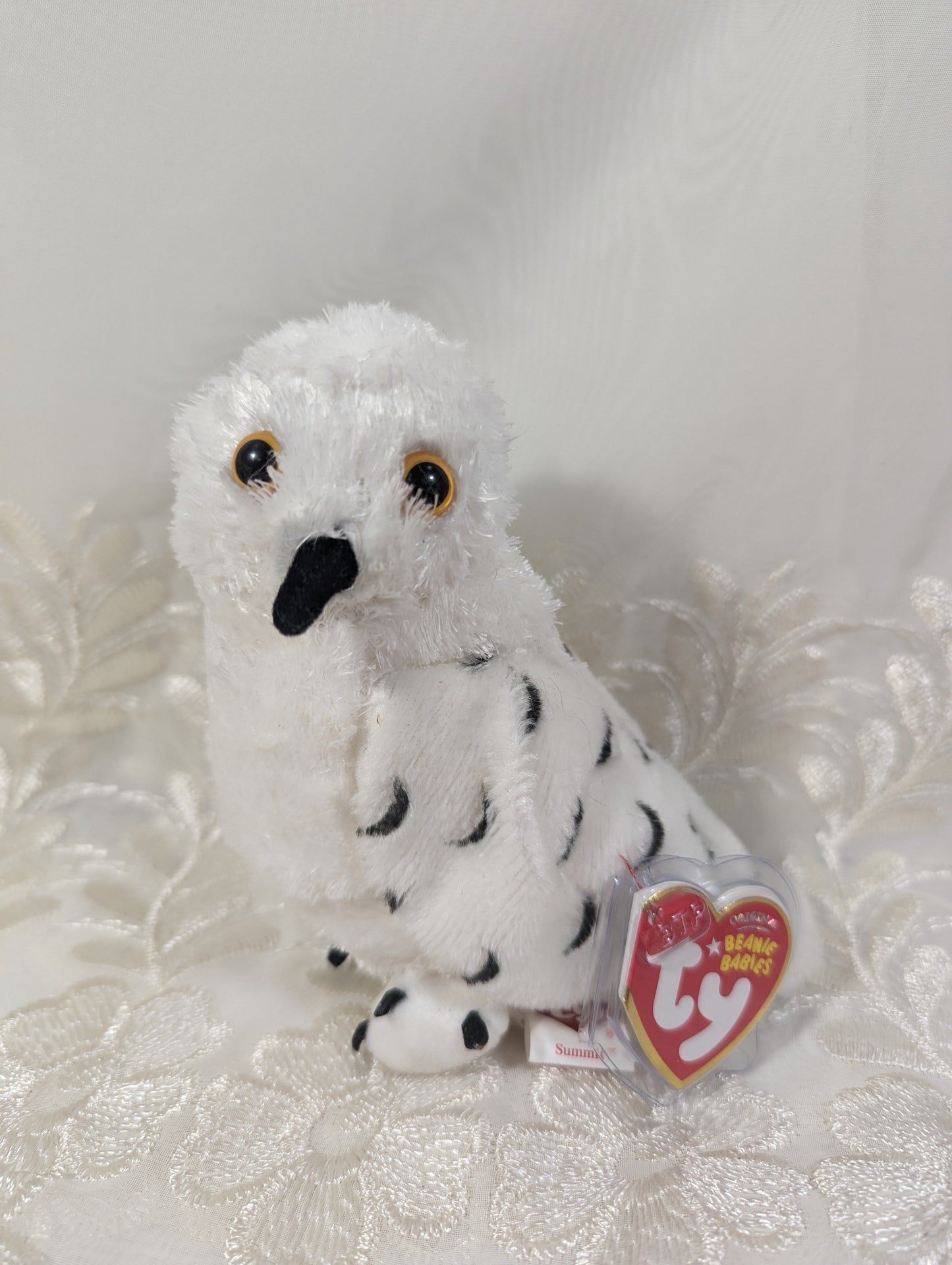 Ty Beanie Baby - Summit The Snowy Owl (6in) - Vintage Beanies Canada